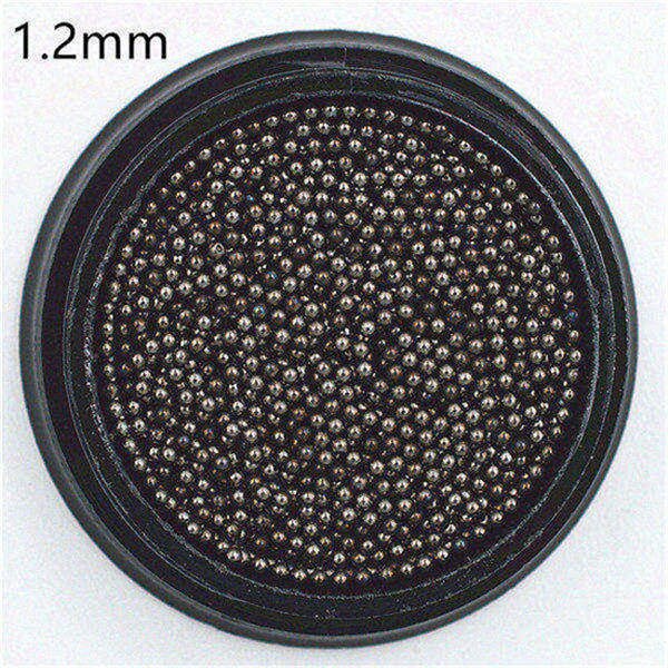 0.4-3.0mm Caviar Metal Beads Steel Ball Nail Studs CAVIAR BEADS ROSE GOLD sliver black 3D Nail Art manicure diy supplies tools