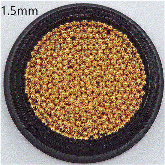 0.4-3.0mm Caviar Metal Beads Steel Ball Nail Studs CAVIAR BEADS ROSE GOLD sliver black 3D Nail Art manicure diy supplies tools