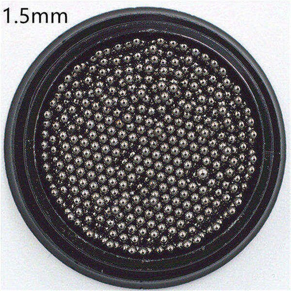 0.4-3.0mm Caviar Metal Beads Steel Ball Nail Studs CAVIAR BEADS ROSE GOLD sliver black 3D Nail Art manicure diy supplies tools