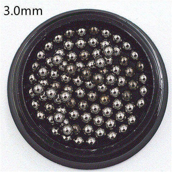 0.4-3.0mm Caviar Metal Beads Steel Ball Nail Studs CAVIAR BEADS ROSE GOLD sliver black 3D Nail Art manicure diy supplies tools