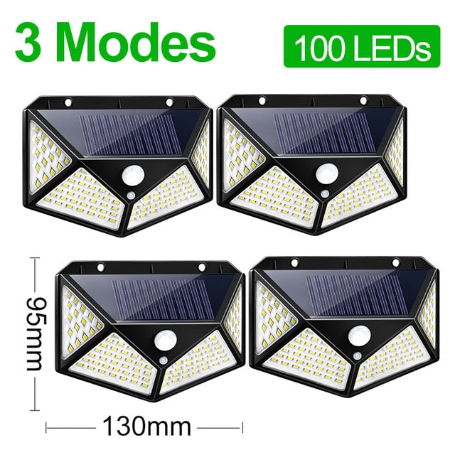 Goodland 180 100 LED Solar Light Outdoor Solar Lamp Powered Sunlight Waterproof PIR Motion Sensor Light for Garden Decoration