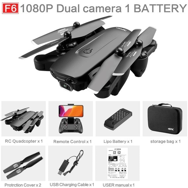 2021 NEW F6 Drone GPS 4K 5G WiFi Live Video FPV Quadrotor Flight 25 Minutes Rc Distance 1000m Drone HD Wide-Angle Dual Camera