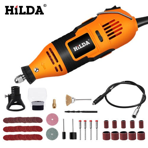 HILDA Electric Drill Dremel Grinder Engraver Pen Grinder Mini Drill Electric Rotary Tool Grinding Machine Dremel Accessories