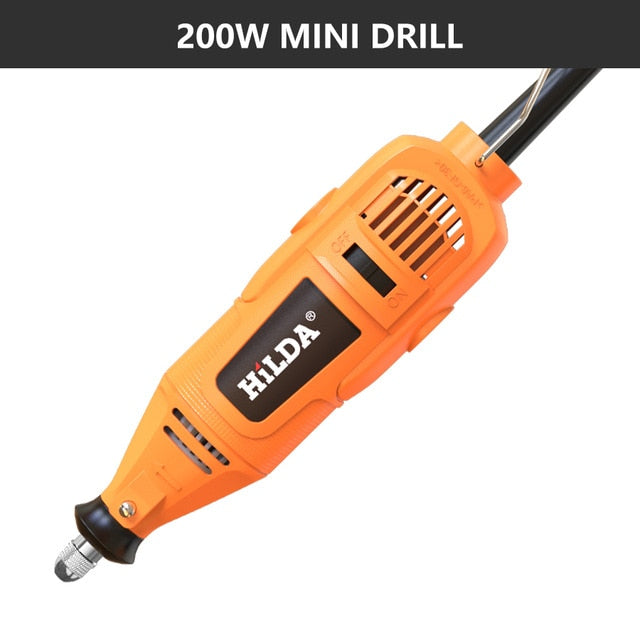 HILDA Electric Drill Dremel Grinder Engraver Pen Grinder Mini Drill Electric Rotary Tool Grinding Machine Dremel Accessories