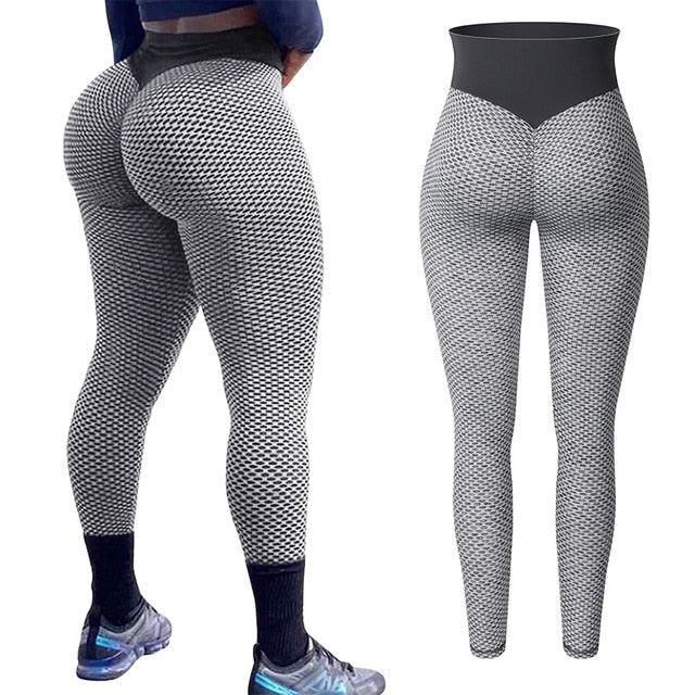 Women High Waist Leggings No See Through Thick Fitness Legging Butt Lift Seamless Legins Workout Gym Scrunch Booty Push Up Pants