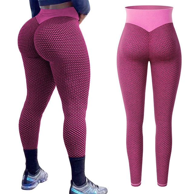 Women High Waist Leggings No See Through Thick Fitness Legging Butt Lift Seamless Legins Workout Gym Scrunch Booty Push Up Pants