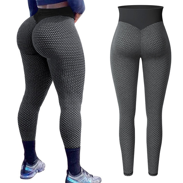Women High Waist Leggings No See Through Thick Fitness Legging Butt Lift Seamless Legins Workout Gym Scrunch Booty Push Up Pants