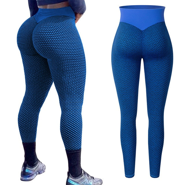 Women High Waist Leggings No See Through Thick Fitness Legging Butt Lift Seamless Legins Workout Gym Scrunch Booty Push Up Pants
