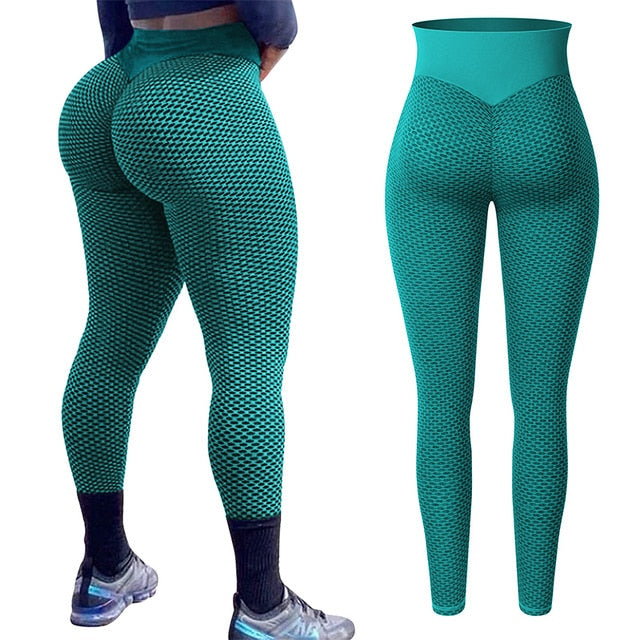 Women High Waist Leggings No See Through Thick Fitness Legging Butt Lift Seamless Legins Workout Gym Scrunch Booty Push Up Pants