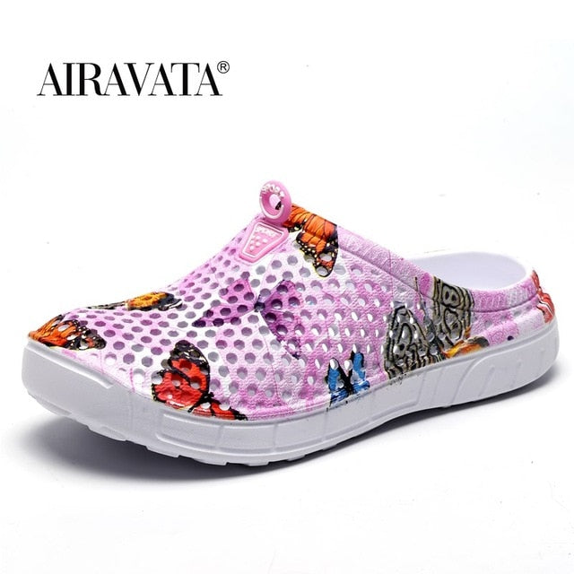 Women Fashion Clogs Beach Sandals Hollow Shoes Travel Outdoor Leisure Slippers Garden Clogs
