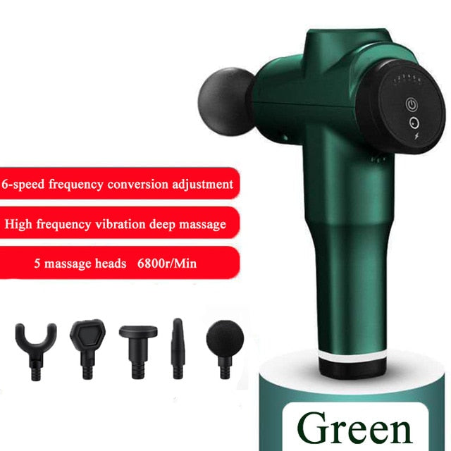 2021 New 7800r LCD Display Body Massage Gun Exercising Muscle Electric Massager for Body and Neck Vibrator Deep Slimming Shaping