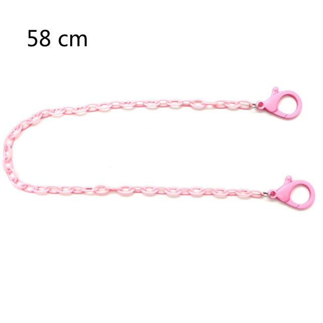 New Adjustable Acrylic Mask Lanyard Mask storage artifact Portable mask storage chain Student chains for storing masks holder