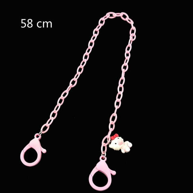 New Adjustable Acrylic Mask Lanyard Mask storage artifact Portable mask storage chain Student chains for storing masks holder