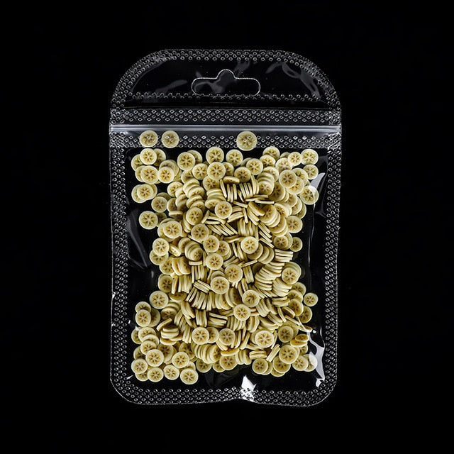 Nail Art Deco Fruit Slices Filler For Nail Art Slime Fruit Addition For Charm Slime Accessories Supplies Decoration Toy
