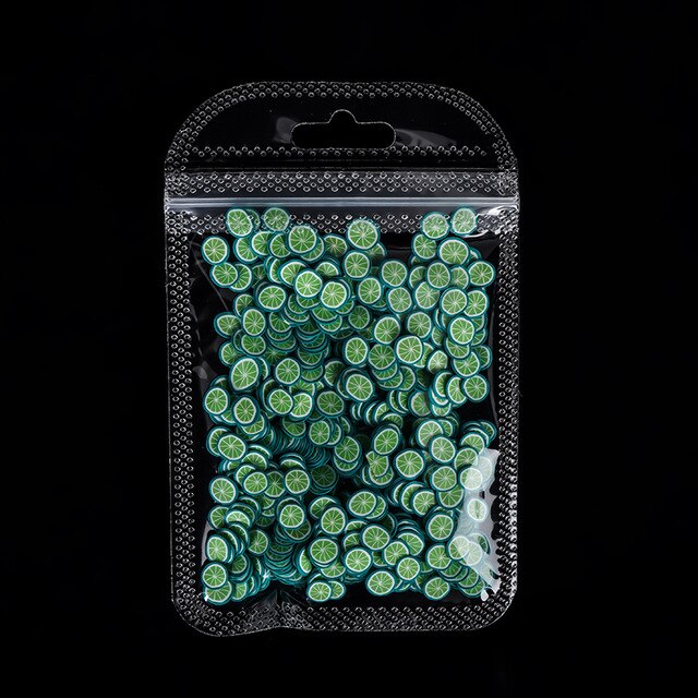 Nail Art Deco Fruit Slices Filler For Nail Art Slime Fruit Addition For Charm Slime Accessories Supplies Decoration Toy