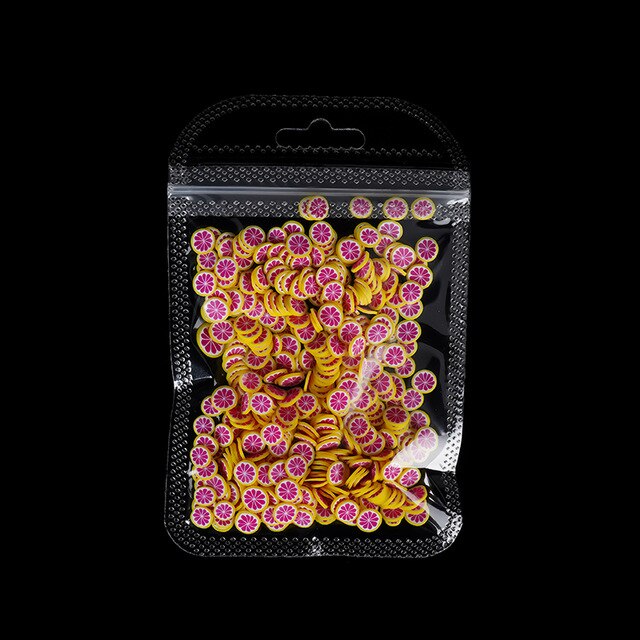 Nail Art Deco Fruit Slices Filler For Nail Art Slime Fruit Addition For Charm Slime Accessories Supplies Decoration Toy