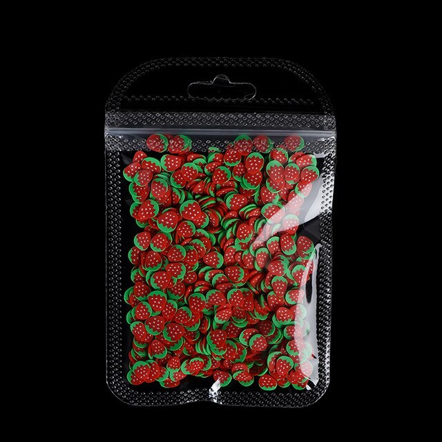 Nail Art Deco Fruit Slices Filler For Nail Art Slime Fruit Addition For Charm Slime Accessories Supplies Decoration Toy