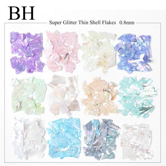 33 Styles Nail Art Sequins 12 Grid Boxed Nail Gold and Silver Glitter Heart-shaped Butterfly Patch Set Nails Nail Supplies