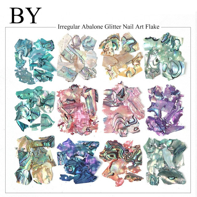 33 Styles Nail Art Sequins 12 Grid Boxed Nail Gold and Silver Glitter Heart-shaped Butterfly Patch Set Nails Nail Supplies