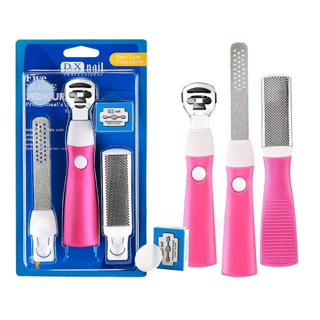 10/15Pcs Manicure Foot Care File Set Dead Hard Skin Callus Remover Scraper Pedicure Rasp Tool Feet Care Tool Kit Stainless Tool
