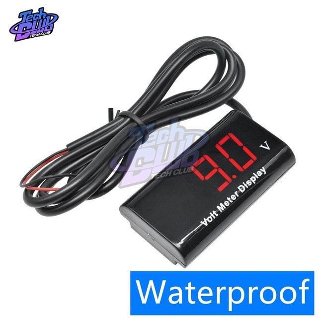 DC 8-18V IPX6 Waterproof Digital Voltmeter 12V Car Boat Motorcycle 0.56inch LED Display Volt Voltage Meter Mini Tester Panel