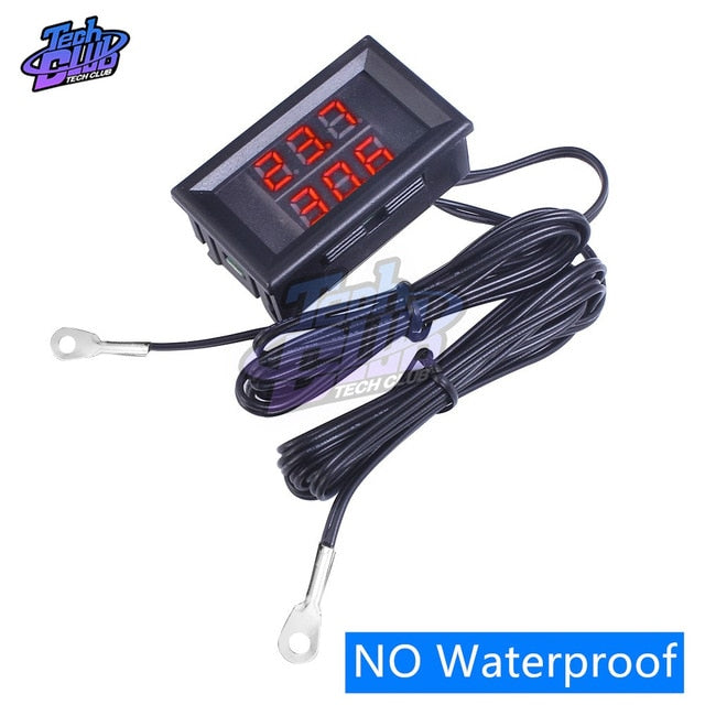 DC 8-18V IPX6 Waterproof Digital Voltmeter 12V Car Boat Motorcycle 0.56inch LED Display Volt Voltage Meter Mini Tester Panel