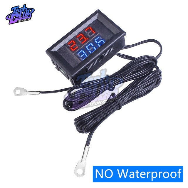 DC 8-18V IPX6 Waterproof Digital Voltmeter 12V Car Boat Motorcycle 0.56inch LED Display Volt Voltage Meter Mini Tester Panel