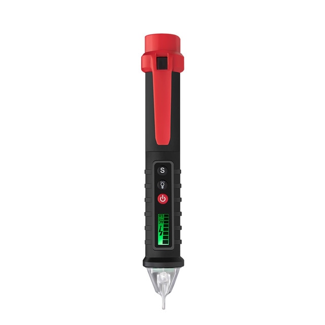 Intelligent Non-contact Pen AC Voltage Detector Tester Meter with LED Light Indicator Tester 12V-1000v Electrical Test Pen