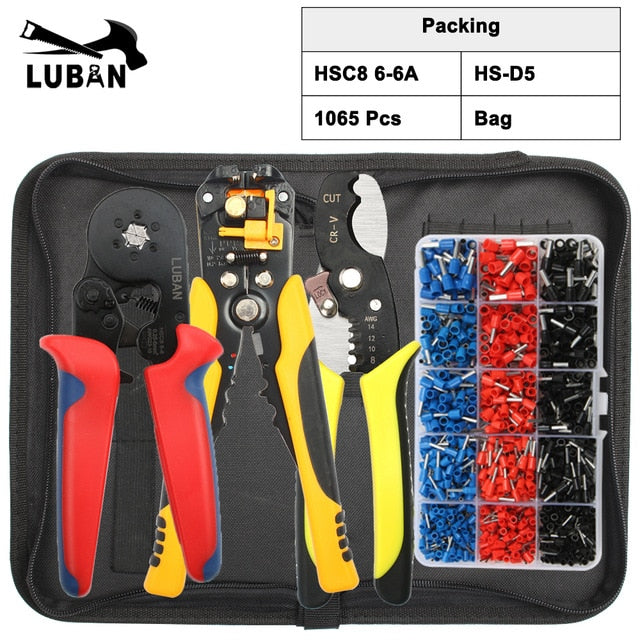 HSC8 6-6B HSC8 6-6A SELF-ADJUSTABLE CRIMPING PLIER 0.25-6mm terminals crimping tools multi TOP BRAND HSC8 6-6 23-10AWG