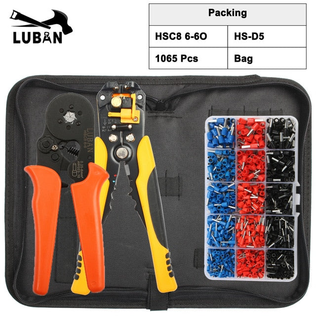 HSC8 6-6B HSC8 6-6A SELF-ADJUSTABLE CRIMPING PLIER 0.25-6mm terminals crimping tools multi TOP BRAND HSC8 6-6 23-10AWG