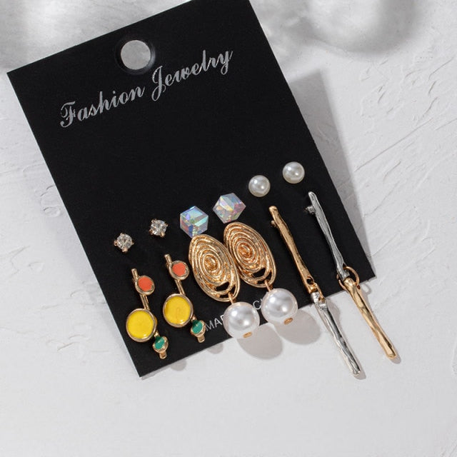 X&P New Bohemian Tassel Earrings Vintage Long Earrings For Women statement Acrylic Fashion Geometry Earrings 2021 Trend Jewelry