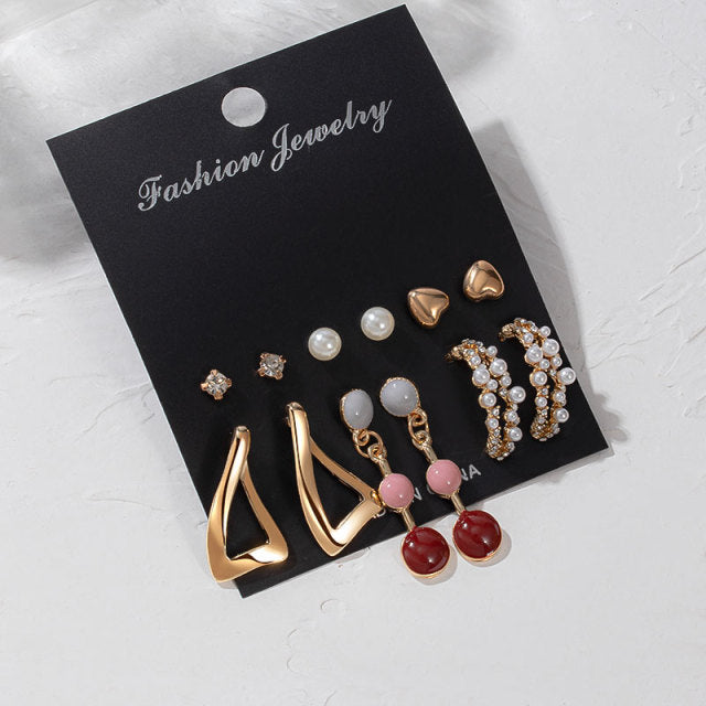X&P New Bohemian Tassel Earrings Vintage Long Earrings For Women statement Acrylic Fashion Geometry Earrings 2021 Trend Jewelry