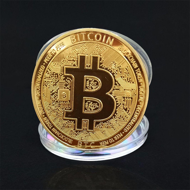 Funny Bitcoin Collectible BTC Coin Pirate Treasure Coins Props Toys For Halloween Party Cosplay Kids