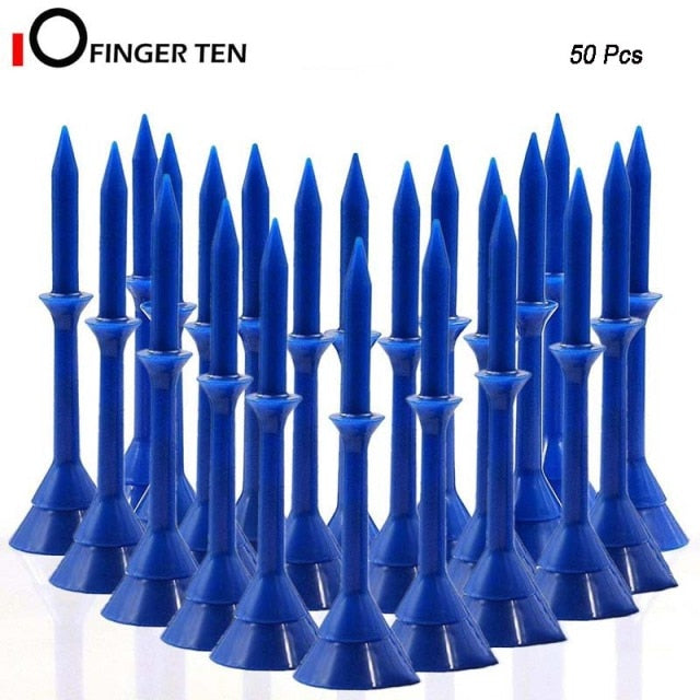 50 Pcs Upgrade Unbreakable 83mm Big Cup Plastic Golf Tees 3 1/4 inch Reduce Friction Side Spin Tee for Golfing Practice