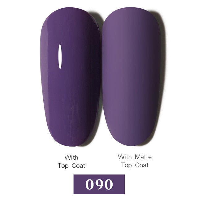 LEMOOC Nail Gel Polish Autumn Winter Color Varnishes Glitter Sequins Soak Off Semi Permanant UV LED Nail Art Hybrid Lacquers