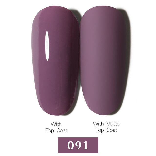 LEMOOC Nail Gel Polish Autumn Winter Color Varnishes Glitter Sequins Soak Off Semi Permanant UV LED Nail Art Hybrid Lacquers