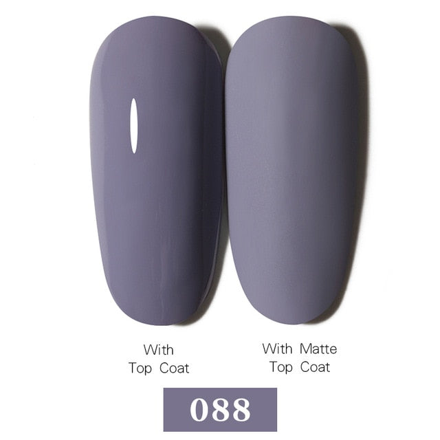 LEMOOC Nail Gel Polish Autumn Winter Color Varnishes Glitter Sequins Soak Off Semi Permanant UV LED Nail Art Hybrid Lacquers