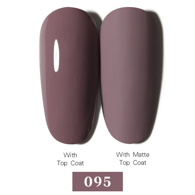 LEMOOC Nail Gel Polish Autumn Winter Color Varnishes Glitter Sequins Soak Off Semi Permanant UV LED Nail Art Hybrid Lacquers