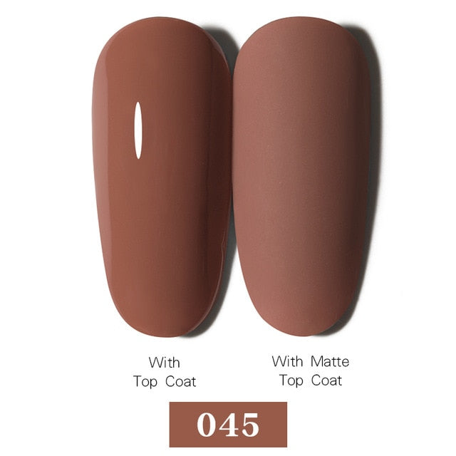 LEMOOC Nail Gel Polish Autumn Winter Color Varnishes Glitter Sequins Soak Off Semi Permanant UV LED Nail Art Hybrid Lacquers