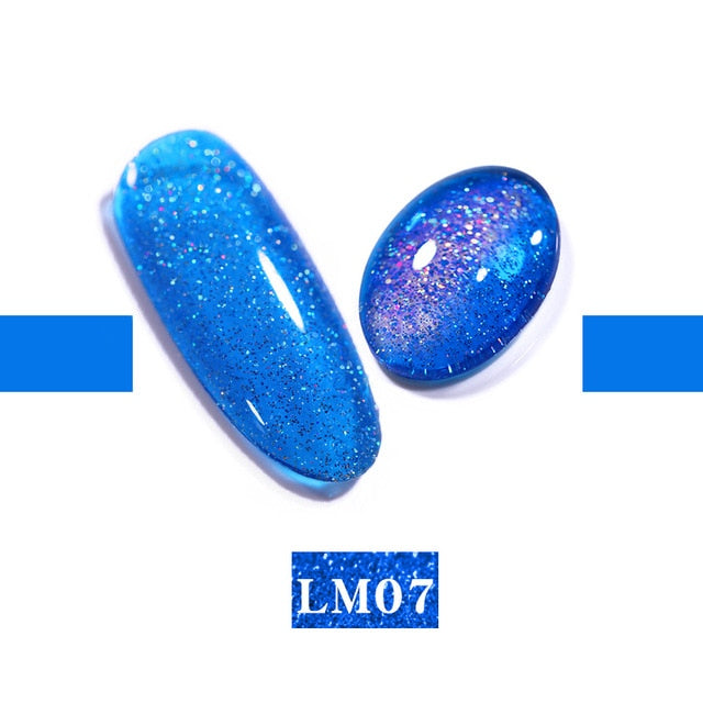 LEMOOC Nail Gel Polish Autumn Winter Color Varnishes Glitter Sequins Soak Off Semi Permanant UV LED Nail Art Hybrid Lacquers
