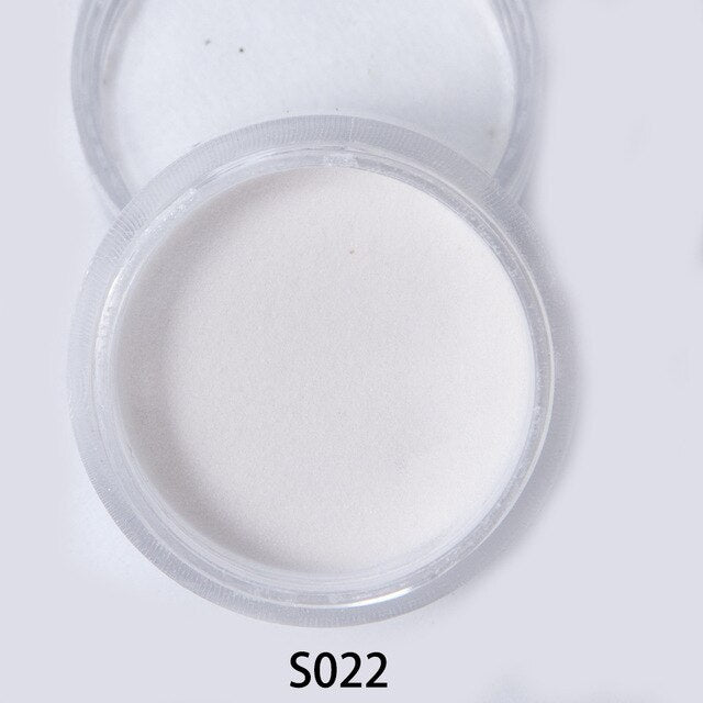 LOVCARRIE 1 Jar Acrylic Powder Supplies Nail Dipping Powder Glitter Nude Pink Clear Crystal Polymer Pigment Acryl for Nails10ML