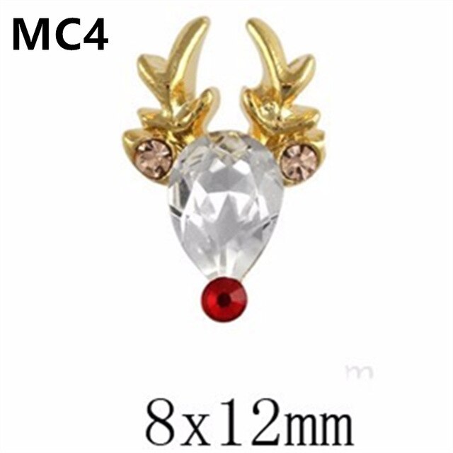 10PCS gold silver metal 3d Diamonds nail art christmas decorations charms nails glitter rhinestones nail supplies jewelry