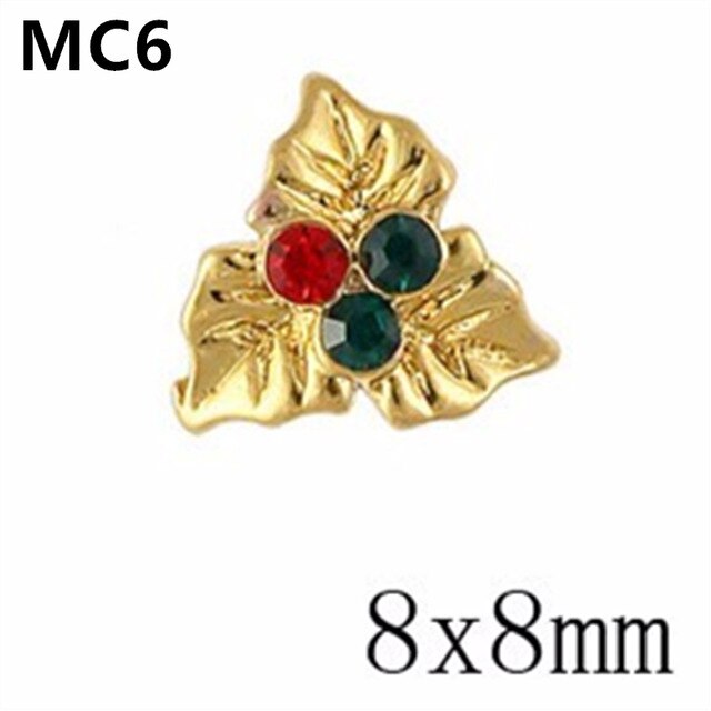 10PCS gold silver metal 3d Diamonds nail art christmas decorations charms nails glitter rhinestones nail supplies jewelry
