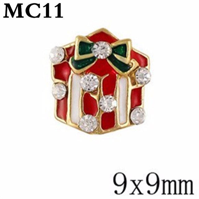 10PCS gold silver metal 3d Diamonds nail art christmas decorations charms nails glitter rhinestones nail supplies jewelry