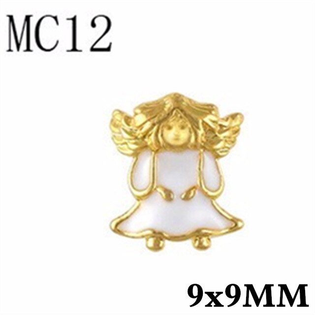 10PCS gold silver metal 3d Diamonds nail art christmas decorations charms nails glitter rhinestones nail supplies jewelry