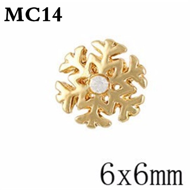 10PCS gold silver metal 3d Diamonds nail art christmas decorations charms nails glitter rhinestones nail supplies jewelry