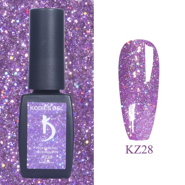 KODIES GEL Varnish Semi Permanent UV Nail Polish 8ML Neon Color Painting Gellak Lack Base Coat Top Coat Matte for Nails Supplies