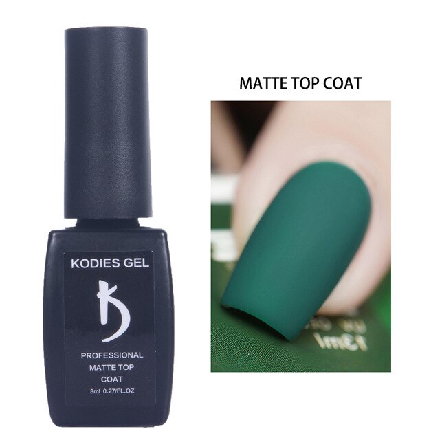 KODIES GEL Varnish Semi Permanent UV Nail Polish 8ML Neon Color Painting Gellak Lack Base Coat Top Coat Matte for Nails Supplies
