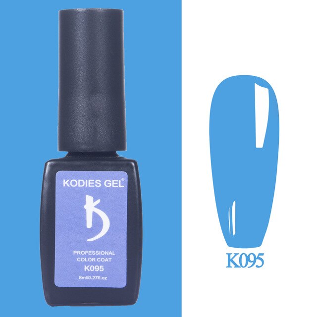 KODIES GEL Varnish Semi Permanent UV Nail Polish 8ML Neon Color Painting Gellak Lack Base Coat Top Coat Matte for Nails Supplies
