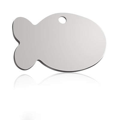 New Cat Dog ID Tag Custom Free Engraving Personalized Dog Collar Pet Charm Name Pendant Bone Necklace Collar Puppy Accessory